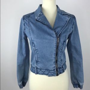 Dear Creatures Denim Bomber - size Medium